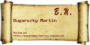 Bugarszky Martin névjegykártya